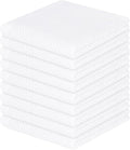 Homaxy 100% Cotton Waffle Weave Kitchen Dish Cloths, 9-Pack, White | Ultra Soft Absorbent Dish Towels, Quick Drying Dish Rags with Hanging Loop, 12 x 12 Inches