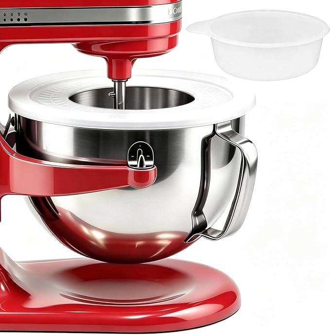 6QT Replacement Stainless Steel Bowl for KitchenAid Bowl-Lift Mixers | Food-Grade 18/8 Stainless Steel 6qt Bowl With Handle. Fits Pro 600. Ideal For Large Family Baking Without Splashing.