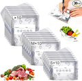 Reusable Aluminum Foil Sealable Storage Bags, Thicken Stand Up Foil Sealable Bags with Label and Zip Lock,Aluminum Foil Bags Food Storage for Vegetables Fruits Meat Seafood & Meal Prep(30Pcs/3 Sizes)