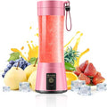 Mini Portable Smoothies Travel Blender - Personal Size Blender | 380Ml Juice Cup BPA Free, 6 Stainless Steel Blades, Powerful Blending Easily Squeezed Fresh Juice in Sports/Gym/Picnic
