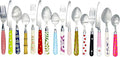 Gypsy Color Eclectic Mosaic Mix & Match Stainless Steel Flatware Collection, Set of 16
