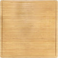 BambooMN Bamboo Burner Cover Cutting Board - 3 Ply - Extra Large Square - Grooved/Flat (24" x 24" x 0.75") - 1 Piece