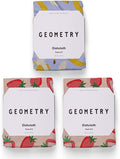 GEOMETRY Kitchen Dish Cloths - Spring & Summer Collection - Premium Dishcloths with Geoweave - Absorbent & Fast Drying Kitchen Towels - Strawberry Banana, 10" x 10" - 3-Pieces