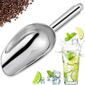 OLESBUR Premium Ice Scoop for Freezer - Multipurpose Metal Ice Scoop for Ice Machine - Stainless Steel Small Ice Scooper for Ice Bucket - Kitchen Gadgets Cookie Flour Pet Dog Food Scoop (3oz)