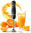 Turelar Immersion Blender Corded 400W, 2 Speed, Emulsifier, Blend, BPA-Free | Hand Blender Stick Mixer, Ergonomic Handle, Stainless Steel Blades, Effortless Blending for Soup, Smoothies, Puree, Baby Food