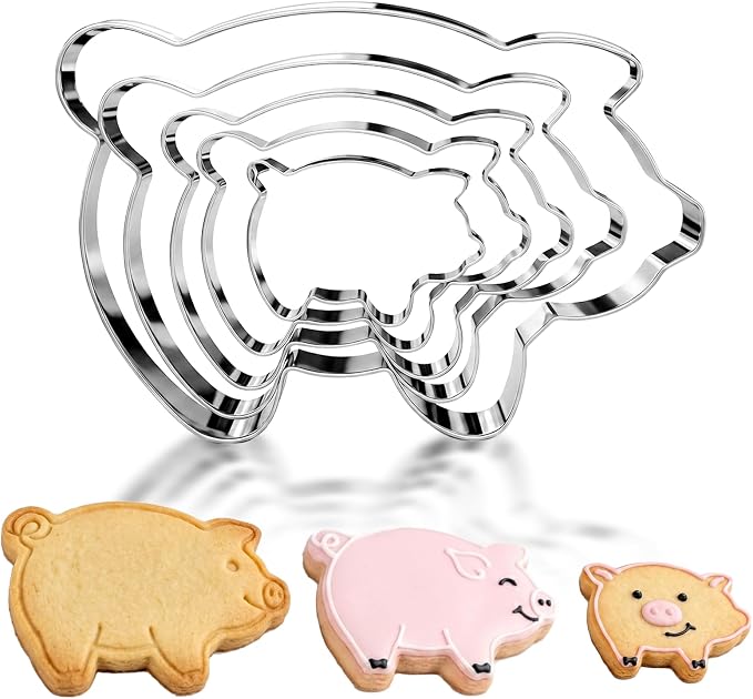 Cookie Cutters, 5 Pack (Pig)