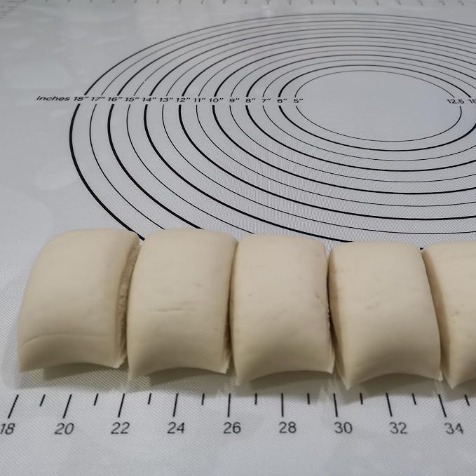 Yansumi silicone pastry non stick baking mat with measurement fondant mat with three sizes for silicone baking mat, counter mat, dough rolling mat,fondant/pie crust mat (Black, 28"L x20"W)