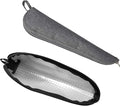 Travel Utensil Sets Carrying Case 2-pack Portable Cutlery Set Bag Reusable Silverware Set Stainless Steel Straws Pouch Chopsticks Knife Fork and Spoon Holder for Bento Lunch Box Black&Grey, Aosbos