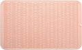 MicoYang Silicone Dish Drying Mat for Multiple Usage,Easy clean,Eco-friendly,Heat-resistant Silicone Mat for Kitchen Counter or Sink,Refrigerator or Drawer Liner Pink 3XL 28 inches x 18 inches