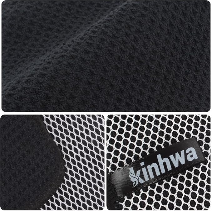 Dish Cloths with Scrub Side, Microfiber Dish Rags Kitchen Washcloths | Absorbent dish cloths for washing dishes with scrubber side Quick dry kitchen wash cloths and dish rags 9Pack 7Inch darkblack