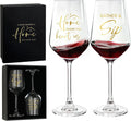 AW BRIDAL House Warming Gifts New Home Wine Glasses Set of 2 for Couples | New Apartment Gift Basket for Homeowner, Cool Housewarming Party Decorations Ideas, 2026 Closing Gifts for Home Buyers