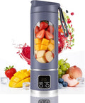 Easywave Portable Blender, Personal Electric USB, 500ml, Purple, Stainless Steel Blade, Battery Powered, 50W, Mini Blender for Blending