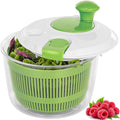 Salad Spinner 3 QT Fruit and Vegetable Washer with Bowl and Mesh Basket | Compact Lettuce Spinner Saves Counter Space, Quickly Washes, Spins, and Dries Salad Greens