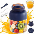 Portable Wireless Juicer Cup,Rechargeable Electric Juicer Blender Cup with 38 Blades,Smoothie Protein Shake Blender,Travel Use