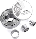 Bukuwa 12 Pcs Round Cookie Biscuit Cutter Set, Graduated Circle Cutters | 18/8 Stainless Steel, Pastry Cookie Cutters, Donut Cutter Ring Molds for Baking, Cooking, Gift