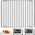 Smart Oven Rack for Breville Air Fryer Countertop Oven BOV845BSS, 14''×11.6'' Stainless Steel Air Fryer Accessories Replacement Parts Roasting Steamer Grill Racks Baking Tray，Dishwasher safe