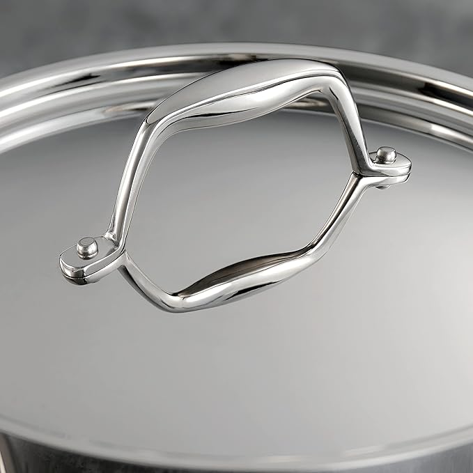 Tramontina Signature Tri-Ply Clad Stainless Steel 3-Quart Sauce Pan | Induction-Ready, Dishwasher-Safe, NSF-Certified, Made in Brazil