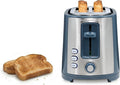 Hamilton Beach Extra-Wide Slot 2 Slice Toaster With Bagel & Defrost Buttons | Browning Control With 7 Shades | Auto Shutoff | Toast Boost | Slide-Out Crumb Tray | Kitchen Makeover Blue | 22634