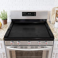 SpaceAid Noodle Board Stove Kitchen Cover with Handles, Top Covers for Gas Burners and Electric Stove, Oven Decor Accessories Wood Tray for Countertop, Black Bamboo