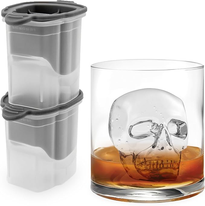 Tovolo, Set Ice Molds Skull, 2 Count