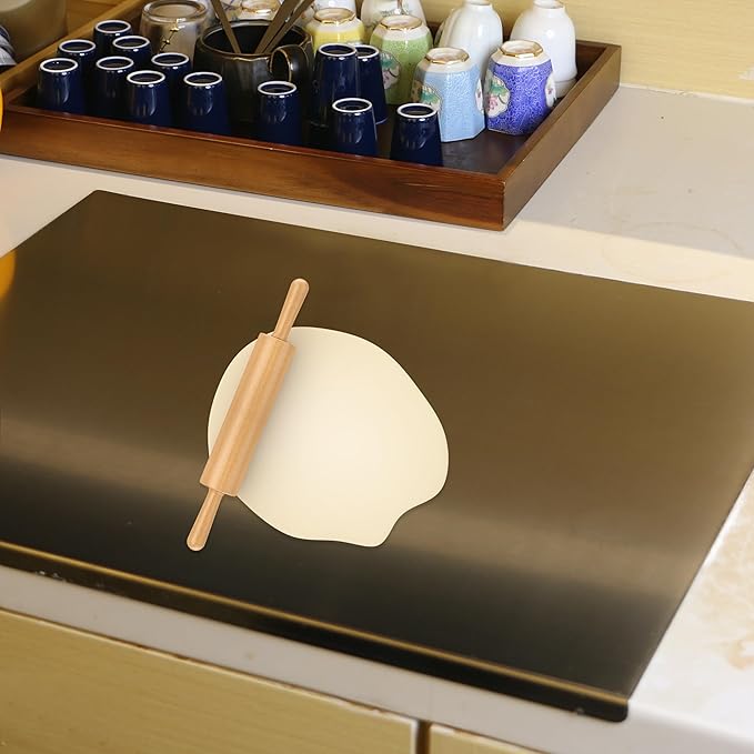 Cutting Board for Kitchen, Food Grade Stainless Steel Cutting Board with Lip, Metal Chopping Board for Meat, Fruits, Vegetables, Bread, and Baking (60 x 40cm/23.6 x 15.7 in)