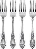 Oneida Wordsworth Dinner Forks Silverware Set for 4, Flatware | mirror finish, dishwasher safe | cutlery set for kitchen and dining, utensil set, heavy duty, kitchen essentials