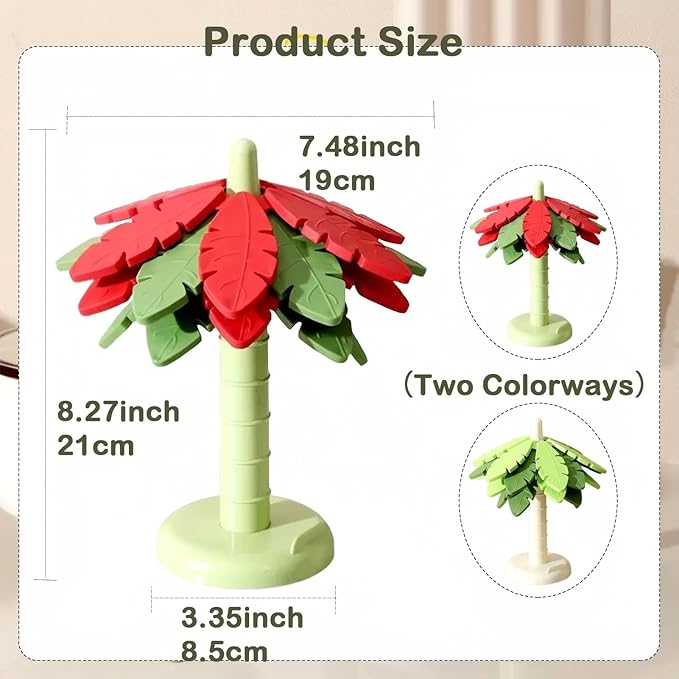 Silicone Trivets for Hot Dishes and Pans, Heat Resistant Tree-Shaped Pot Holders (Set of 4) BPA Free, Non-Slip Kitchen Trivet Mats, Elegant Christmas Design for Countertops & Dining Tables Green