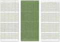 Sage Green Kitchen Dish Towels – Set of 3 100% Cotton Cloth Soft Cleaning Drying Absorbent Textured Waffle & Checkered Weave – Oversized 28" x 18" Multipurpose Towels for Everyday Use