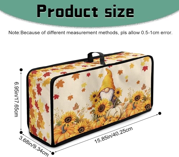 Toaster Dust Cover for Bella 2 Slice Slim Toasters, Sunflower Gnome Small Appliance Dust and Fingerprint Protection for Bella 2 Slice Slim Toaster with Handle