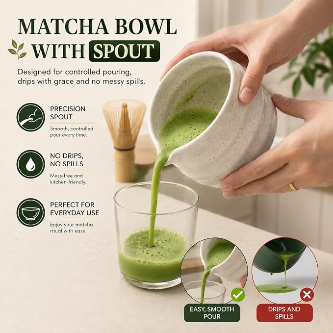 BARISTA EMPEROR® MATCHA WHISK SET PREMIUM 11pcs - Professional Matcha Kit Set with Matcha Bowl, Matcha Whisk, Milk Frother, Spoon, Sifter, Scoop, Stand, Cup, Tea Mat, Cloth - Matcha Bowl Set