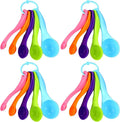 Frienda 20 Pieces Colorful Plastic Measuring Cup Spoons for Kitchen Cooking Baking Dry and Liquid Ingredients