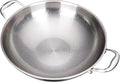 12.6 Inch Titanium Hammered Wok with Double Handles, Frying Pans Nonstick, Non-Stick Wok, Scratch-Resistant Non Stick Titanium Pans for Cooking,No lid 12.6in