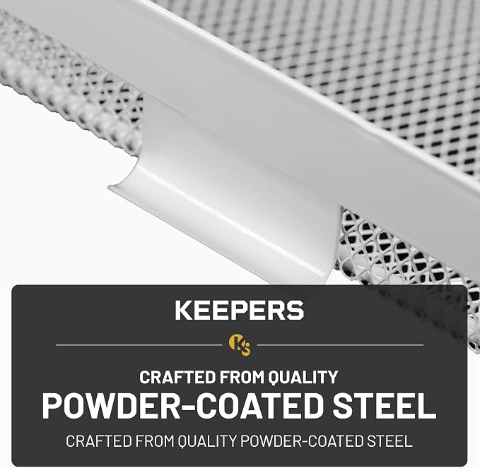 Everything Keeper - Organizer for Home, Kitchen, Bathroom, RV, Small Spaces - Storage Organizers - Compact Metal Basket - Under Cabinet Holder - Easy Install - Holds Strong - 13 x 10 x 2.5 in