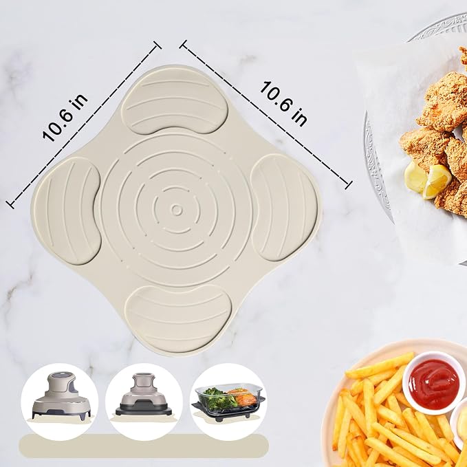 Air Fryer Trivets Silicone for Ninja Crispi, Hot Pads for Ninja Crispi Airfryer Accessories, Versatile Kitchen Countertop Potholders Suitable for Fondue Mats and Spoon Rests