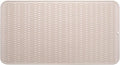 MicoYang Silicone Dish Drying Mat for Multiple Usage,Easy clean,Eco-friendly,Heat-resistant Silicone Mat for Kitchen Counter or Sink,Refrigerator or Drawer Liner Tapioca 4XL 32 inches x 18 inches