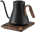INTASTING Gooseneck Electric Kettle with 1℉ Temperature Control, 0.9 Liter | Fast Heating, Stainless Steel Interior, for Pour Over Coffee, Tea & Boiling Water, Keep Warm, Auto Shut-Off, Onyx Black