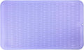 MicoYang Silicone Dish Drying Mat for Multiple Usage,Easy clean,Eco-friendly,Heat-resistant Silicone Mat for Kitchen Counter or Sink,Refrigerator or Drawer Liner Light Purple 3XL 28 inches x 18 inches