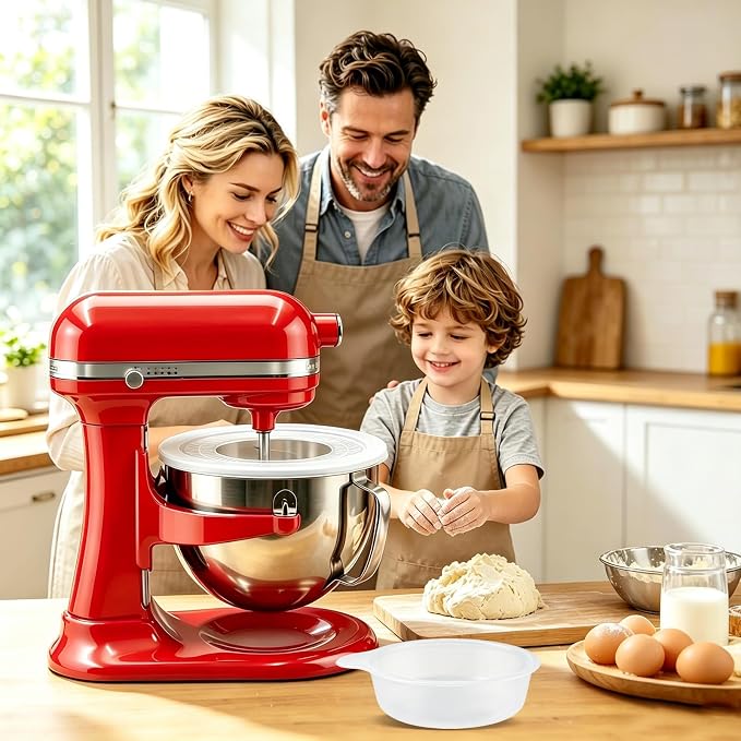 6QT Replacement Stainless Steel Bowl for KitchenAid Bowl-Lift Mixers | Food-Grade 18/8 Stainless Steel 6qt Bowl With Handle. Fits Pro 600. Ideal For Large Family Baking Without Splashing.