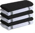 Infinitee Xclusives Kitchen Towels - 6 Pack - Cotton Dish Towel |15" x 25"| | 100% Cotton, Highly Absorbent Tea Towels - Lint Free, Soft, Durable & Quick Dry, Ideal for Drying Dishes & Kitchen Cleaning