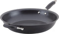 Anolon Advanced Home Hard-Anodized Nonstick Frying Pan with Helper Handle, Large Skillet, Non Stick Pan, 14.5-Inch, Onyx