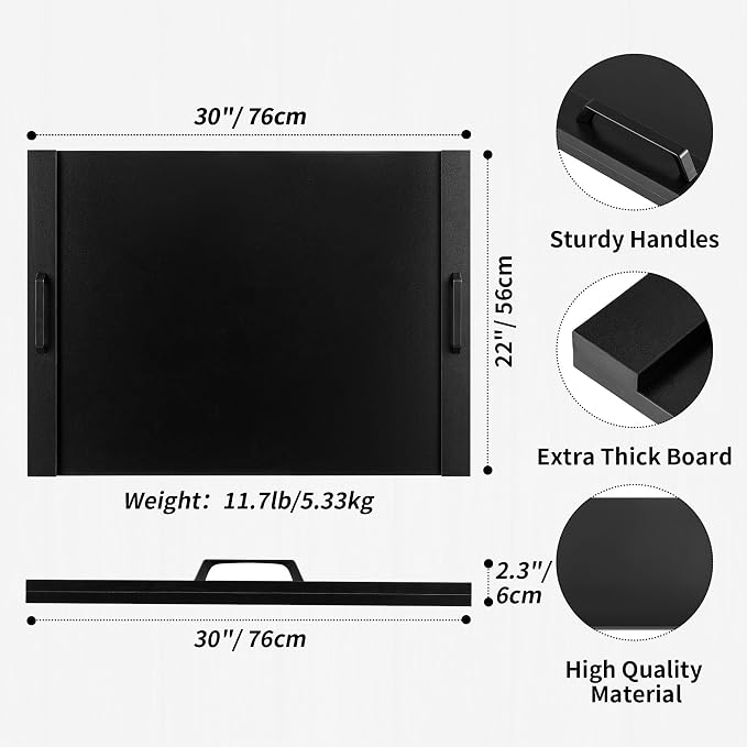 Hanobe Black Gas Electric Noodle Board Stove Cover 30" | Large Cover Top Stovetop for Home Kitchen Oven RV