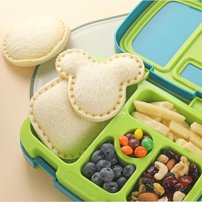 ETERSION Uncrustable Sandwich Cutter, Stainless Steel, 4 Pieces 4 Shapes | Crustless bread sealer decruster, 4-inch detachable food-grade grips, seals edges for kids school lunch, bento and baking