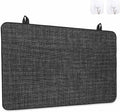 Stove Top Covers for Electric Stove 24x21 Inches, Vintage Black HeatResistant Glass Cooktop Protector, Farmhouse Retro Solid Color Linen Texture Ceramic Stovetop Countertop Covers Mat, Oven Cover