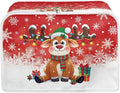 2 Slice Bread Toaster Cover Christmas Bakeware Protector Kitchen Accessories Appliance Dust Cover, Kitchen Decor Toaster Oven Covers, Cute Reindeer Print