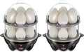 Hamilton Beach 3-in-1 Electric Egg Cooker for Hard Boiled Eggs,Poacher,Omelet Maker & Vegetable Steamer,Holds 14,Black (25508),(Pack of 2)