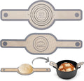Silicone Bread Sling Oval and Round - Non-Stick & Easy Clean Reusable Oval Silicone Baking Mat for dutch oven. With Long Handles Sourdough Bread Baking mat tools supplier Liner (Gray)