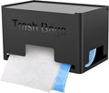 STWWO Large Trash Bag Holder Dispenser | Metal Garbage Bag Dispenser Roll Holder, Kitchen Trash Storage Organizer for Under Sink, Wall Mounted or Freestanding, Black