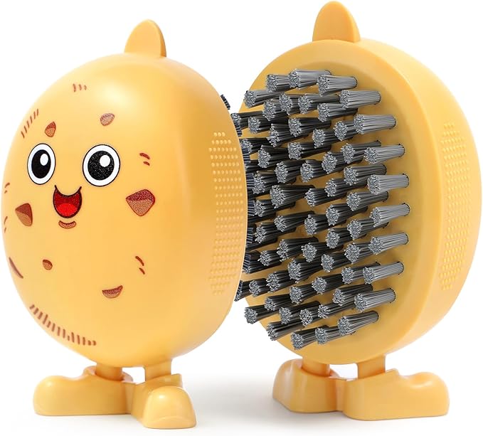 Lumkew Vegetable Potato Scrubber Brush for Food | Produce Brushes for Fruits and Veggie Washing Potatoes Scrub Cleaner Fun Kitchen Gadgets