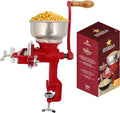 Estrella Cast Iron Manual Corn Grinder, Hand Grain Mill, Molino de Maiz Manual, Red Molino for Corn, Nixtamal, Masa, Coffee & Spices