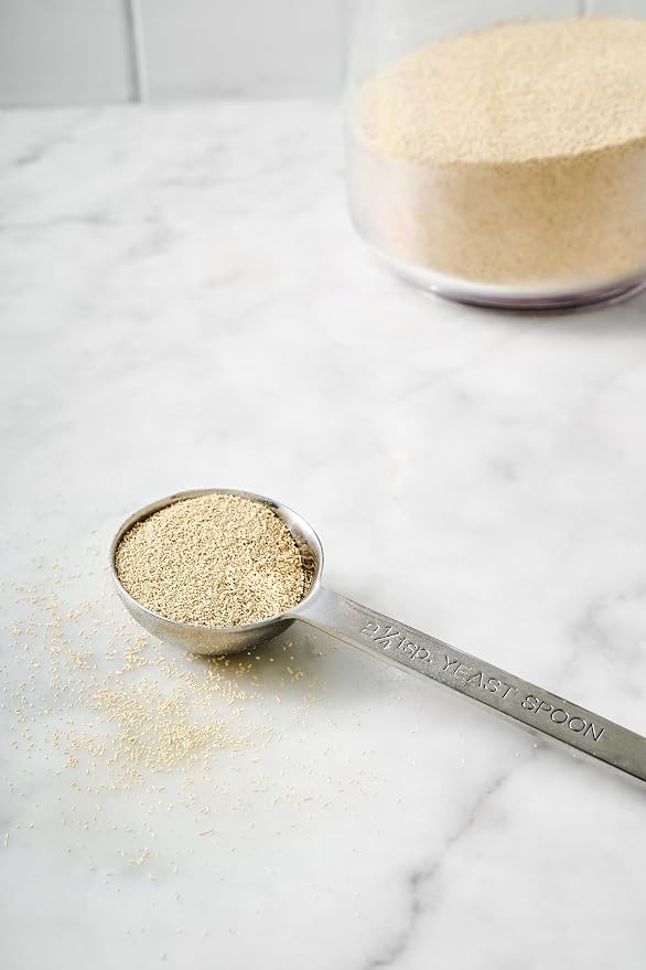 King Arthur Baking Company Yeast Measuring Spoon, 18/8 Stainless Steel, Holds 2.25 Teaspoons, For Bulk Yeast And Bread Baking, Pastries, And Rolls